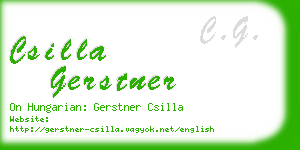 csilla gerstner business card